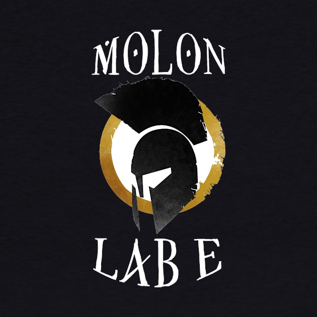 Molon Labe White Logo by Mopholo